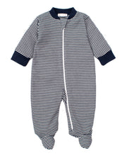 Load image into Gallery viewer, Kissy Essentials Stripe Footie - Navy