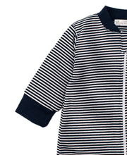 Load image into Gallery viewer, Kissy Essentials Stripe Footie - Navy
