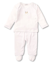 Load image into Gallery viewer, Buzzing Bees Footed Pant Set MIX - White/Silver