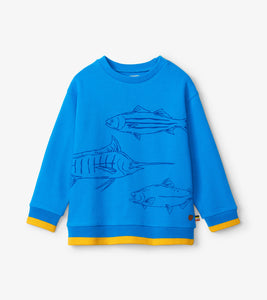 Plenty Of Fish Pullover Sweatshirt - Hawaiian Surf