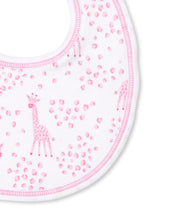 Load image into Gallery viewer, Speckled Giraffes Bib PRT - Pink