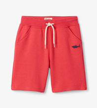 Load image into Gallery viewer, Nautical Red Terry Shorts - CHRYSANTHEMUM