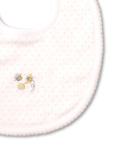 Load image into Gallery viewer, Buzzing Bees Bib DOT - White/Silver