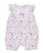 Load image into Gallery viewer, Flowers n Flamingos Short Playsuit PRT - Multi