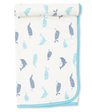 Load image into Gallery viewer, Whales Blanket PRT - Blue