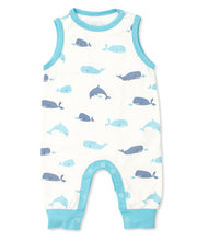 Load image into Gallery viewer, Whales Playsuit PRT - Blue