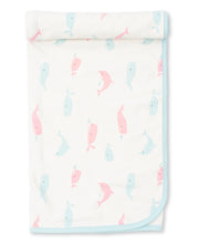 Load image into Gallery viewer, Whales Blanket PRT - Turquoise