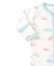 Load image into Gallery viewer, Whales Footie PRT - Turquoise