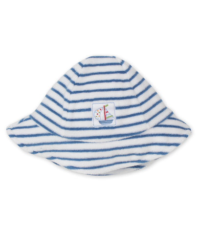 Boats at Sea Terry Sunhat STR  - Blue